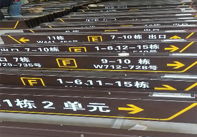 子洲广告标识中，常见的几种安装方式。