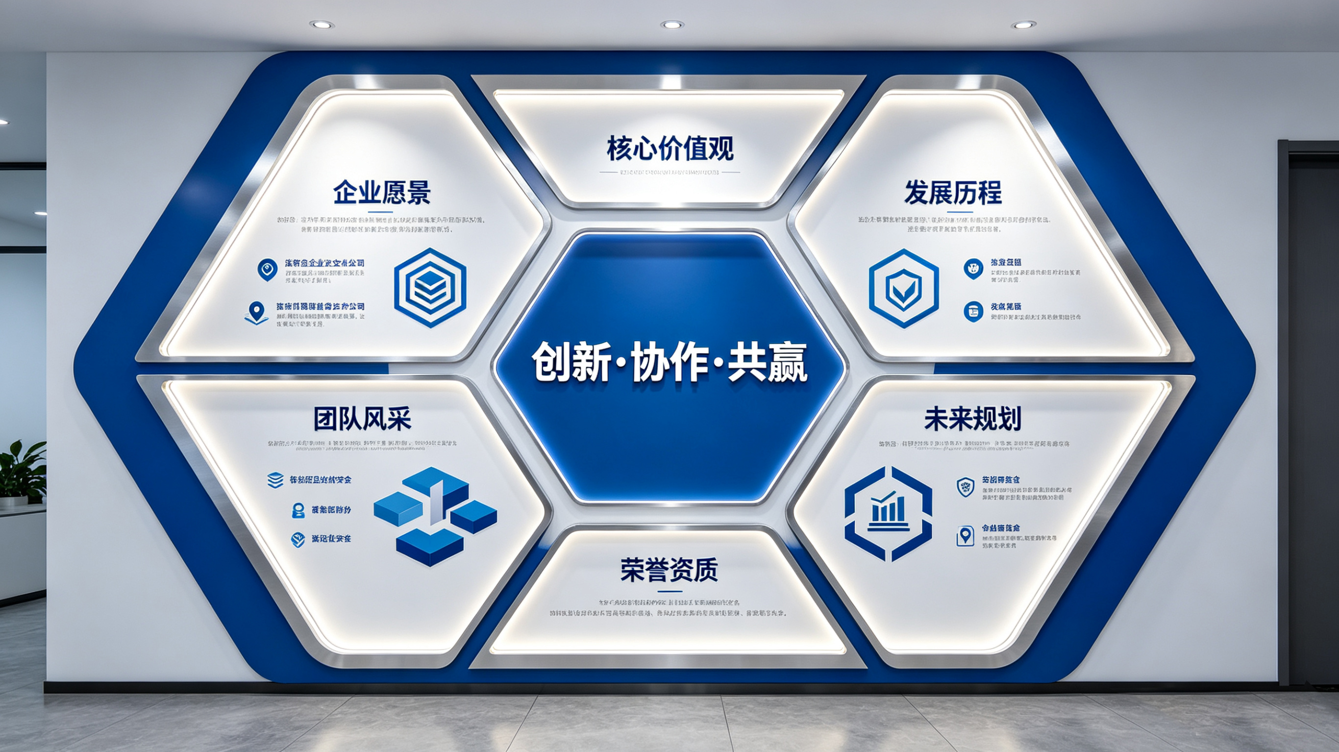 子洲企业文化墙六边形避坑指南（新手常犯5个错误）